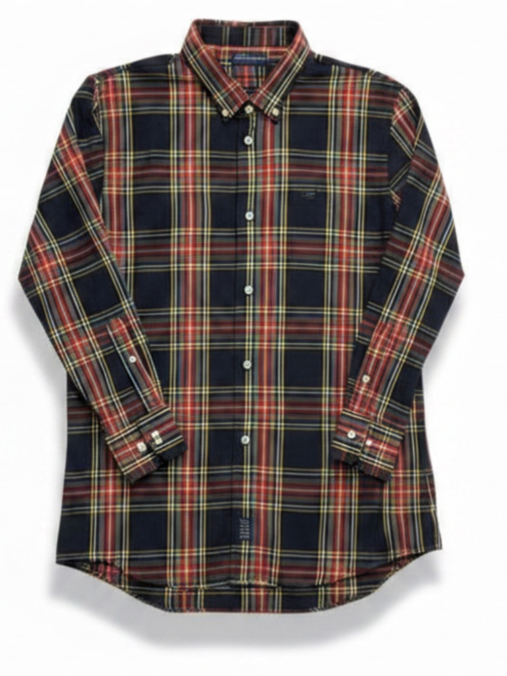 J.Crew Boys Size 12 Long Sleeve  Plaid Red Green Holiday Shirt Like New